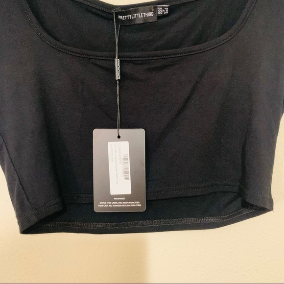 NWT PRETTY LITTLE THING jersey square neck crop 10 - Picture 5 of 10